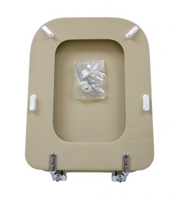 BSOPE5 - Copri WC sedile ricambio adattabile a Ideal Standard serie Conca  legno MDF bianco
